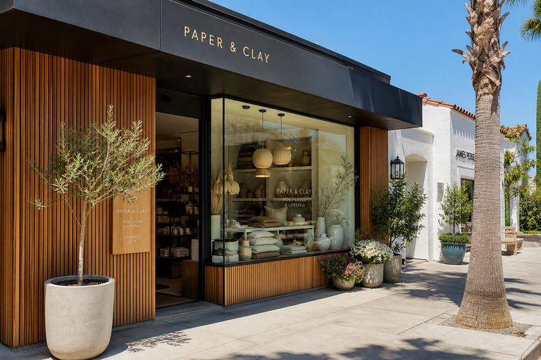 A Southern California storefront — an example of the local shops NSY LLC builds sites for.